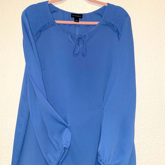 I.N. Studio blue Blouse. New! - Picture 6 of 7